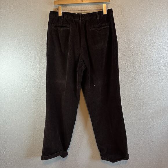 VTG Corduroy Pants Colours Alexander Julian 34* Preppy Grandpacore Pleated Cords - Picture 3 of 11